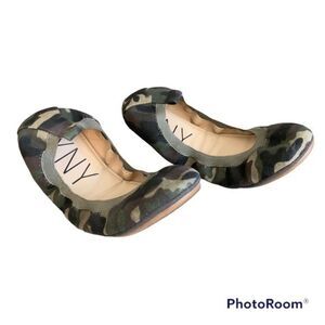 YNY Scrunch Camo Ballet Flats